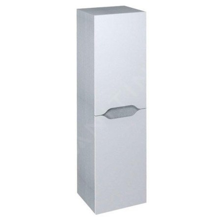Sapho Wave - Armoire 350x1400x300 mm, 2 portes, blanc/chêne argenté WA245-3011