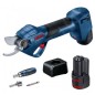 Bosch Outils de jardinage - Sécateur sans fil 12V, 2 batteries 3.0 Ah, chargeur 06019K1021