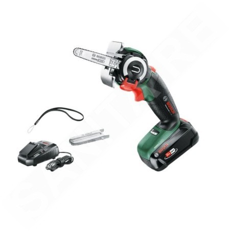 Bosch Outillage - Scie d'élagage sans fil 18V 2,5 cm, 1x batterie 2,5 Ah Li-Ion, chargeur 06033D5101