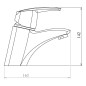 Novaservis Metalia 56 - Mitigeur de lavabo avec bec pivotant, chrome 56001,0 Novaservis Metalia 56 - Mitigeur de lavabo avec bec pivotant, chrome 56001,0