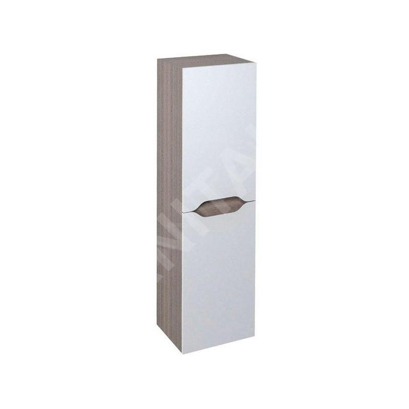 Sapho Wave - Armoire 350x1400x300 mm, 2 portes, blanc/mali wenge WA245-3021