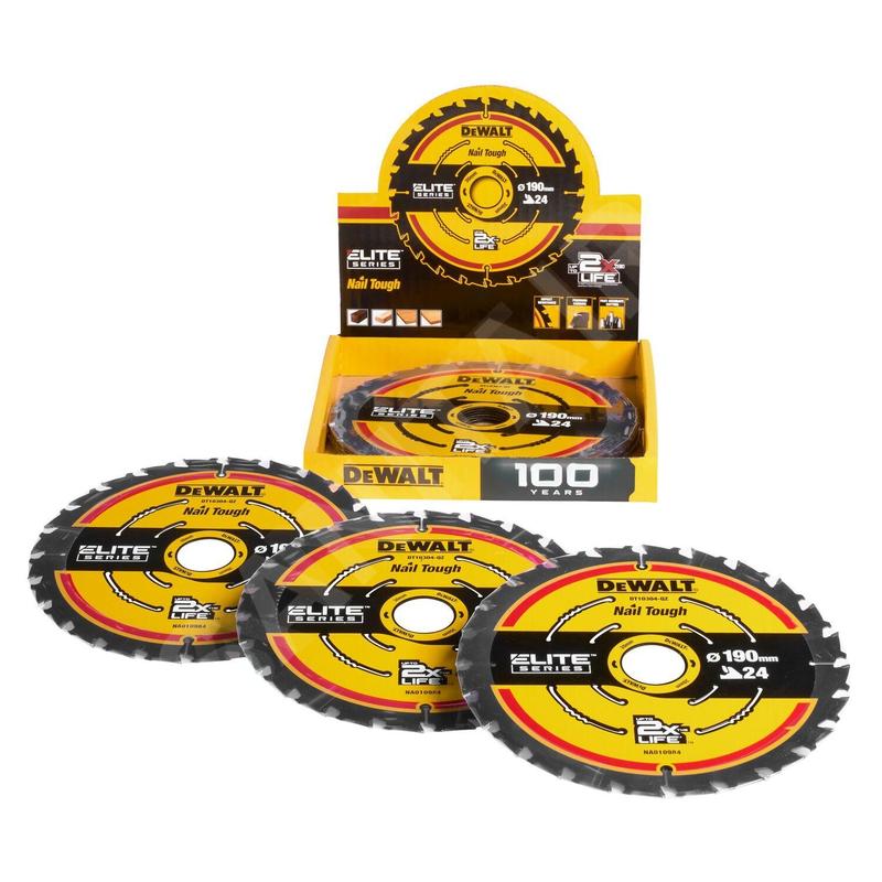 DeWALT Accessoires - Lame de scie à bois Elite, 190x30 mm DT10402