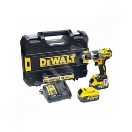 DeWALT Outillage - Perceuse à percussion sans fil 18V, 2 batteries 4,0 Ah XR, chargeur DCD796M2