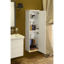 Sapho Violeta - Armoire 350x1400x300 mm, droite, 2 portes, blanc VI165-3131