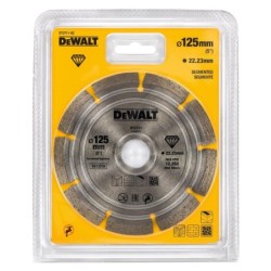 DeWALT Accessoires - Lame de scie diamantée segmentée 125 x 22,2 mm pour cloisons sèches DT3711