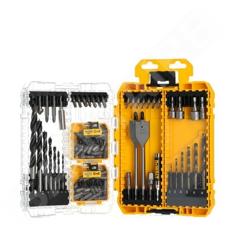 DeWALT Accessoires - Set d'embouts et de forets Tough Case de 100 pièces DT70784