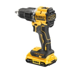 DeWALT Outillage - Perceuse-visseuse à percussion sans fil 18V, 2 batterie 2.0 Ah XR, chargeur DCD100YD2T