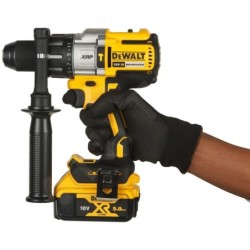 DeWALT Outillage - Perceuse-visseuse à percussion sans fil 18V, 2 batteries 5,0 Ah Li-lon, chargeur DCD996P2
