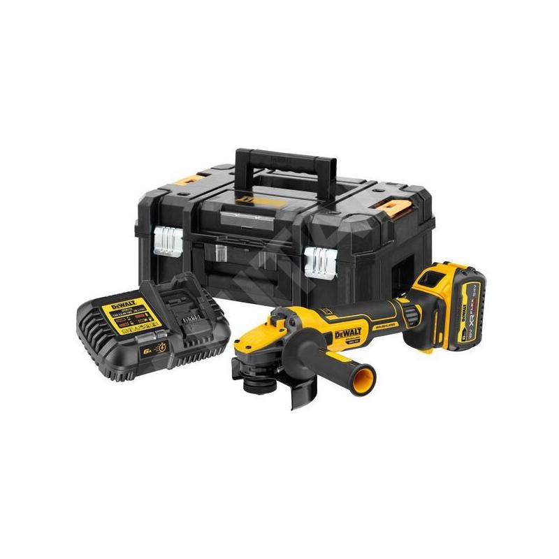 DeWALT Outillage - Meuleuse d'angle AKU 18V 125 mm, 1x batterie 6,0 Ah FLEXVOLT, chargeur DCG409T1 DeWALT Outillage - Meuleuse d'angle AKU 18V 125 mm, 1x batterie 6,0 Ah FLEXVOLT, chargeur DCG409T1