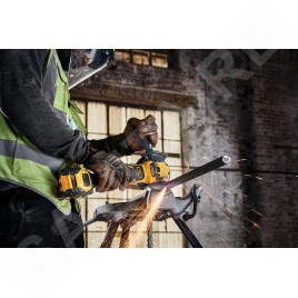 DeWALT Outillage - Meuleuse d'angle AKU 18V 125 mm, 1x batterie 6,0 Ah FLEXVOLT, chargeur DCG409T1