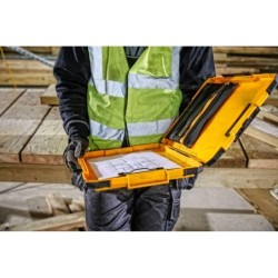DeWALT Accessoires - Porte-documents durables avec pince et éclairage LED, TSTAK DWST82732-1