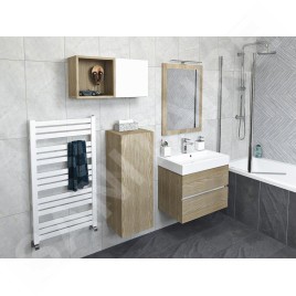Sapho Espace - Armoire 350x940x220 mm, 1 porte gauche/droite, blanc mat ESC110-3131
