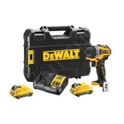 DeWALT Outillage - Tournevis sans fil 12 V, 2 x batteries XR 2,0 Ah DCF601D2