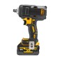 DeWALT Outillage - Clé à chocs sans fil 18V, 2 batteries 5,0 Ah XR, housse en caoutchouc, chargeur DCF891P2G