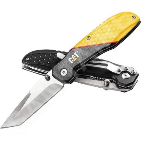 Caterpillar Outils - Couteau de poche pliant avec lame de type Tanto CT980047