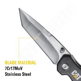 Caterpillar Outils - Couteau de poche pliant avec lame de type Tanto CT980047