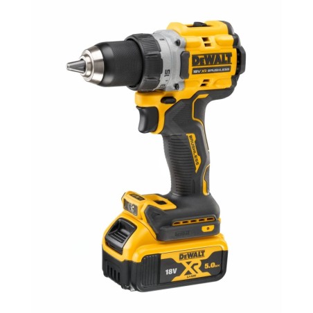 DeWALT Outillage - Perceuse-visseuse compacte XR 18V, 2 batteries 5Ah DCD800P2T