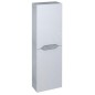 Sapho Wave - Armoire 400x1400x200 mm, 2 portes, blanc/chêne argenté WA250-3011