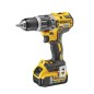 DeWALT Outillage - Perceuse-visseuse à percussion compacte XR 18V 5Ah, 2 batteries DCD796P2