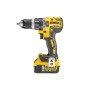 DeWALT Outillage - Perceuse-visseuse à percussion compacte XR 18V 5Ah, 2 batteries DCD796P2