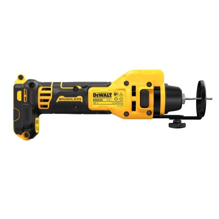 DeWALT Outillage - Fraiseuse pour plaques de plâtre sans fil 18V, sans batterie ni chargeur DCE555N