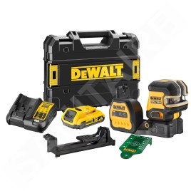 DeWALT Outillage - Laser croix verte sans fil 12/18V, 1 batterie 2,0 Ah XR, chargeur DCE825D1G18