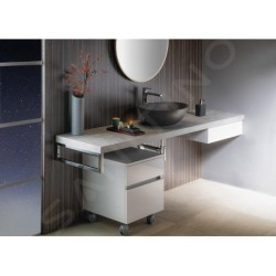 Sapho Avice - Armoire 450x570x485 mm, 2 tiroirs, blanc AV063-3030