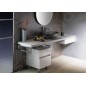 Sapho Avice - Armoire 450x570x485 mm, 2 tiroirs, blanc AV063-3030