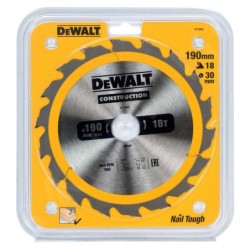 DeWALT Accessoires - Lame de scie circulaire 190 x 30 mm, 18 dents DT1943