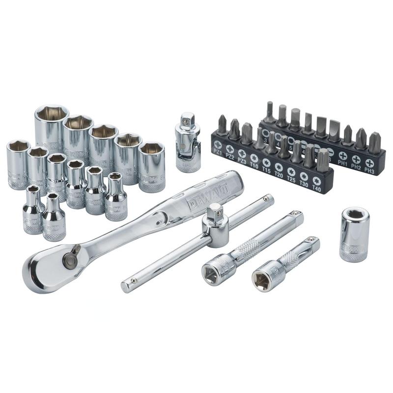 DeWALT Outillage - Coffret douilles 1/4" (37 pièces) DWMT19238-1