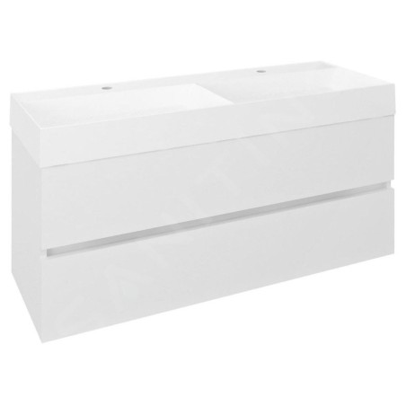Sapho Odetta - Meuble-vasque, 1180x500x435 mm, blanc brillant DT120-3030