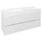 Sapho Odetta - Meuble-vasque, 1180x500x435 mm, blanc brillant DT120-3030 Sapho Odetta - Meuble-vasque, 1180x500x435 mm, blanc brillant DT120-3030
