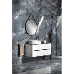 Sapho Odetta - Meuble-vasque, 1180x500x435 mm, blanc brillant DT120-3030