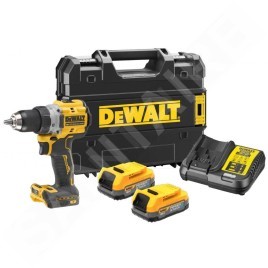 DeWALT Outillage - Perceuse-visseuse 18V, 2 batteries 1,7Ah POWERSTACK DCD800E2T