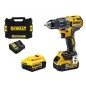 DeWALT Outillage - Perceuse-visseuse compacte sans fil 18V, 2 batteries 5Ah XR DCD791P2