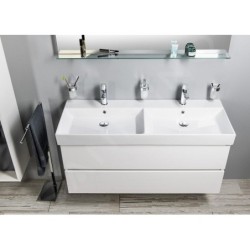 Sapho Odetta - Meuble-vasque, 1180x500x435 mm, blanc brillant DT120-3030