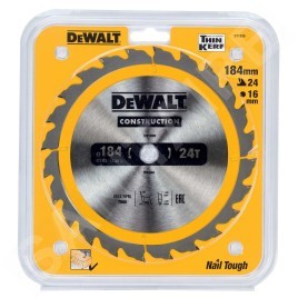 DeWALT Accessoires - Lame de scie circulaire 184 x 16 mm, 24 dents DT1939
