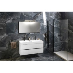 Sapho Odetta - Meuble-vasque, 1180x500x435 mm, blanc brillant DT120-3030