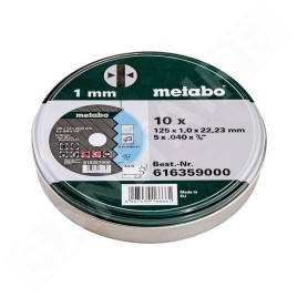Metabo Accessoires - 10 meules de tronçonnage SP 125 x 1,0 x 22,23 mm 616359000