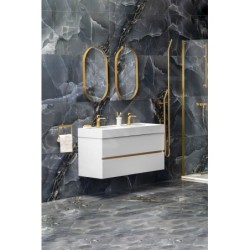 Sapho Odetta - Meuble-vasque, 1180x500x435 mm, blanc brillant DT120-3030