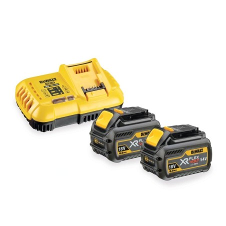 DeWALT Accessoires - Set chargeur 8A et 2 batteries 18/54 V XR FLEXVOLT 6.0 Ah DCB118T2