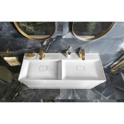 Sapho Odetta - Meuble-vasque, 1180x500x435 mm, blanc brillant DT120-3030