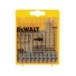 DeWALT Accessoires - Set de 10 lames de scie sauteuse pour les métaux DT2292