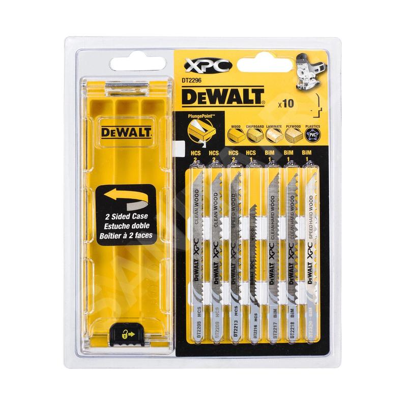 DeWALT Accessoires - Set de 10 lames de scie sauteuse pour le bois DT2296