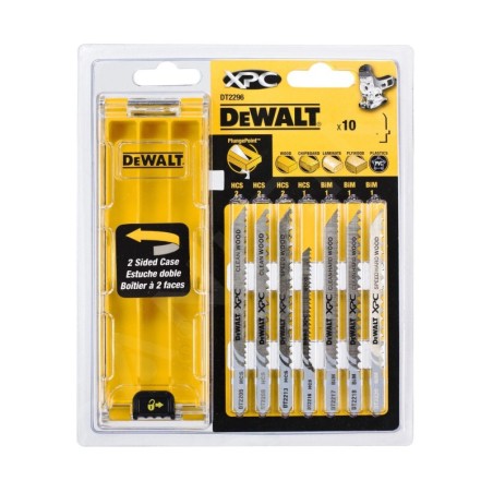 DeWALT Accessoires - Set de 10 lames de scie sauteuse pour le bois DT2296