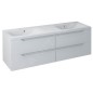 Sapho Wave - Meuble double-lavabo 1500x500x480 mm, blanc WA150-3030 Sapho Wave - Meuble double-lavabo 1500x500x480 mm, blanc WA150-3030