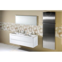 Sapho Wave - Meuble double-lavabo 1500x500x480 mm, blanc WA150-3030