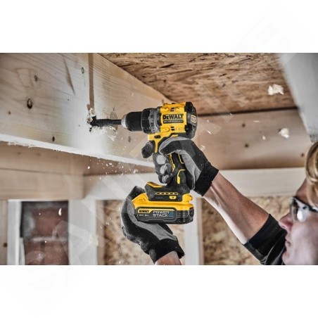 DeWALT Outillage - Perceuse AKU 18V, 2x 5.0 Ah POWERSTACK, chargeur DCD800H2T