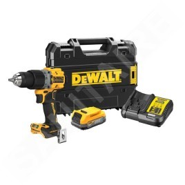 DeWALT Outillage - Perceuse AKU 18V à percussion, 1x batterie 1,7 Ah POWERSTACK, chargeur DCD805E1T