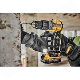 DeWALT Outillage - Perceuse AKU 18V à percussion, 1x batterie 1,7 Ah POWERSTACK, chargeur DCD805E1T